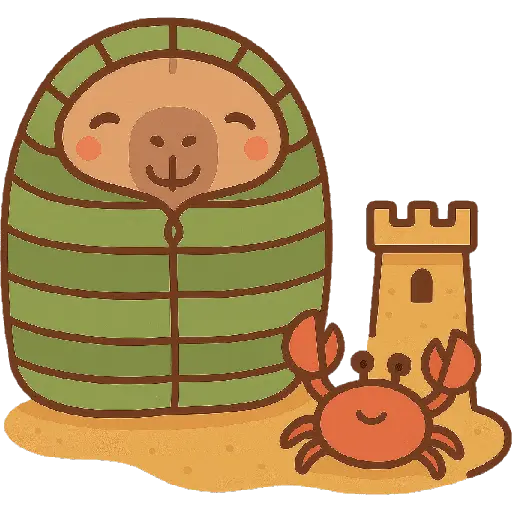 Capibara Kawaii 🏖🍹🌞