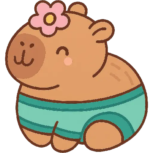 Capibara Kawaii 🏖🍹🌞