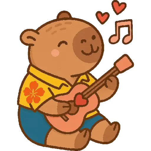 Capibara Kawaii 🏖🍹🌞