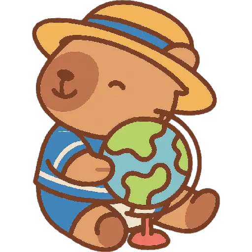 Capibara Kawaii 🏖🍹🌞