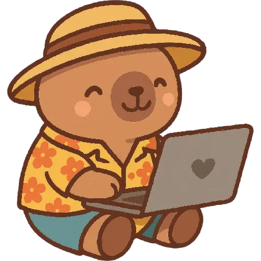 Capibara Kawaii 🏖🍹🌞