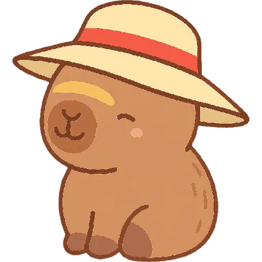Capibara Kawaii 🏖🍹🌞