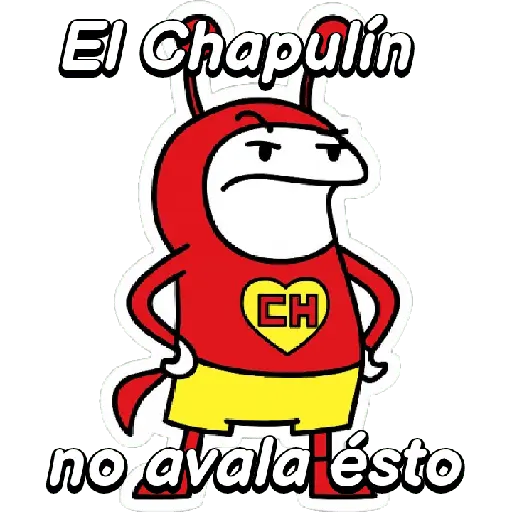 Flork Chapulin enojado! ⚪🔴🟡