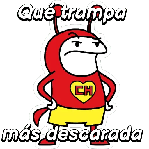 Flork Chapulin enojado! ⚪🔴🟡