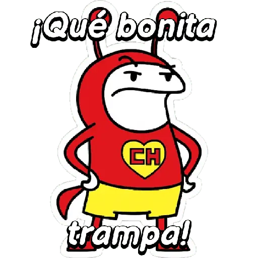 Flork Chapulin enojado! ⚪🔴🟡