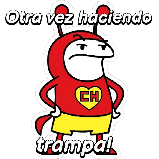 Flork Chapulin enojado! ⚪🔴🟡