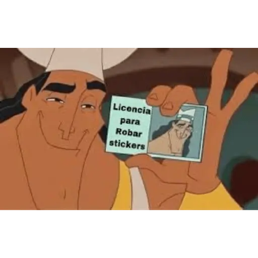 licencia para robar stickers