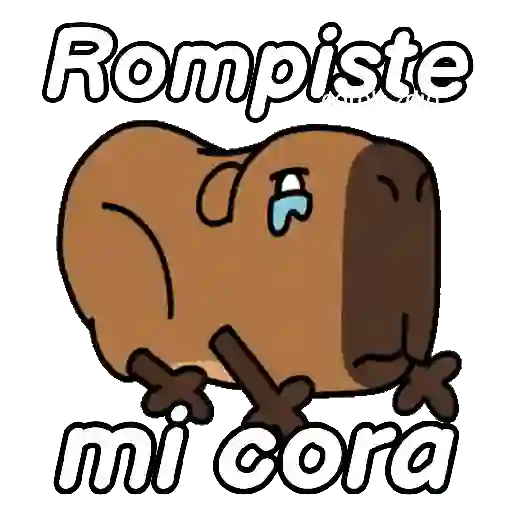 Capibara animado 🦫🗨️📱