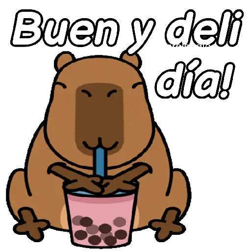 Capibara animado 🦫🗨️📱