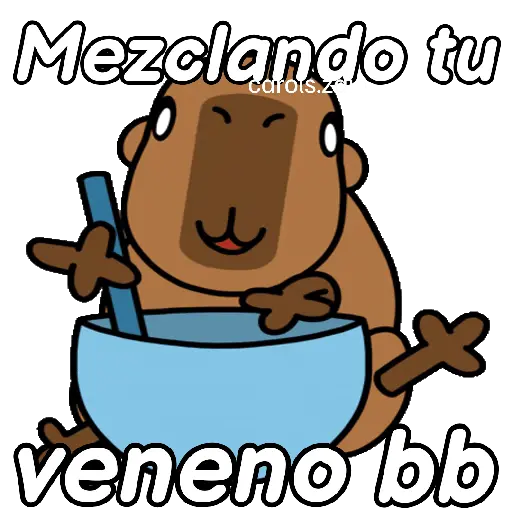 Capibara animado 🦫🗨️📱
