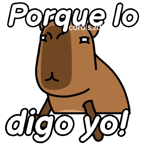 Capibara animado 🦫🗨️📱