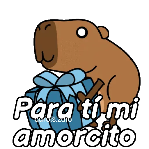 Capibara animado 🦫🗨️📱