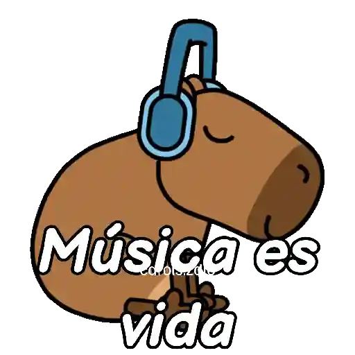 Capibara animado 🦫🗨️📱