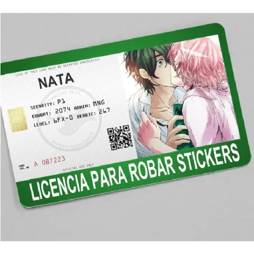 licencia de robar estiker
