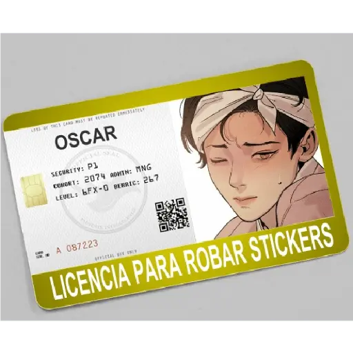 licencia de robar estiker