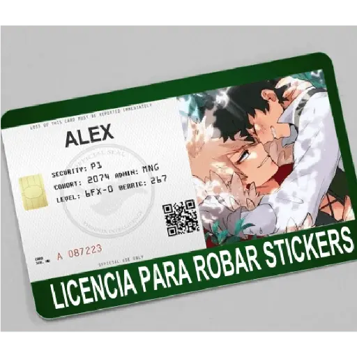 licencia de robar estiker