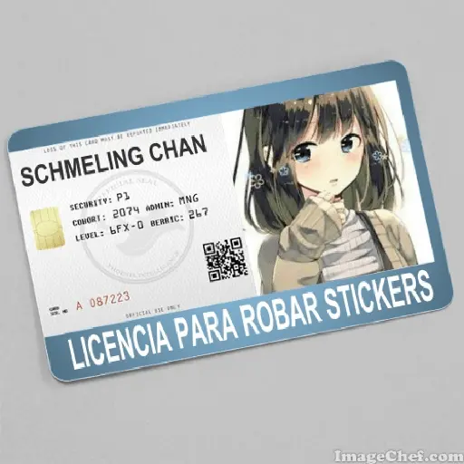 licencia de robar estiker