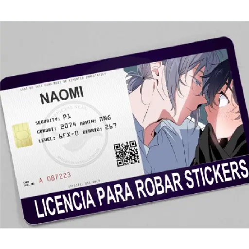 licencia de robar estiker