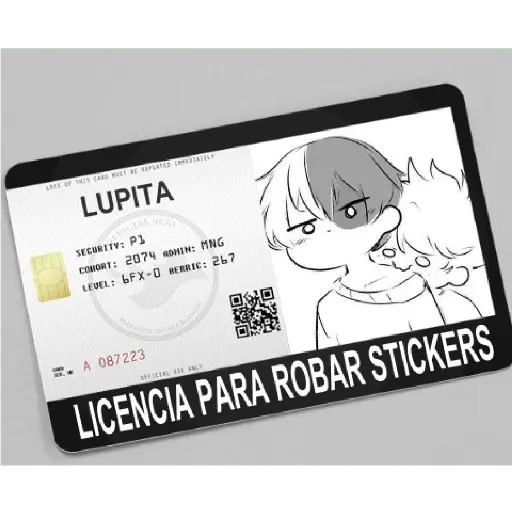 licencia de robar estiker