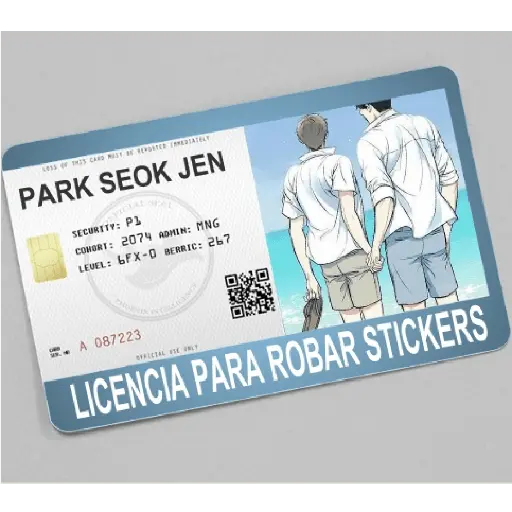 licencia de robar estiker