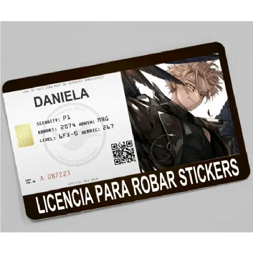 licencia de robar estiker