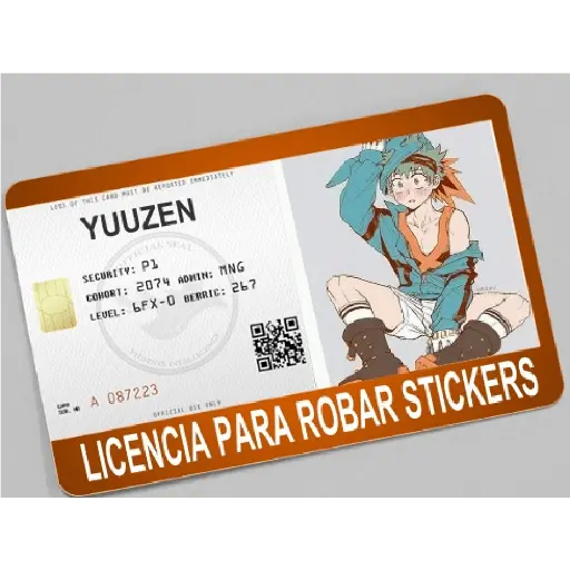 licencia de robar estiker
