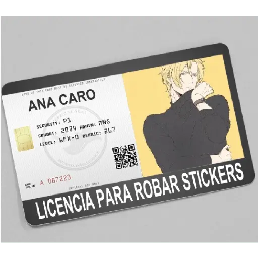 licencia de robar estiker