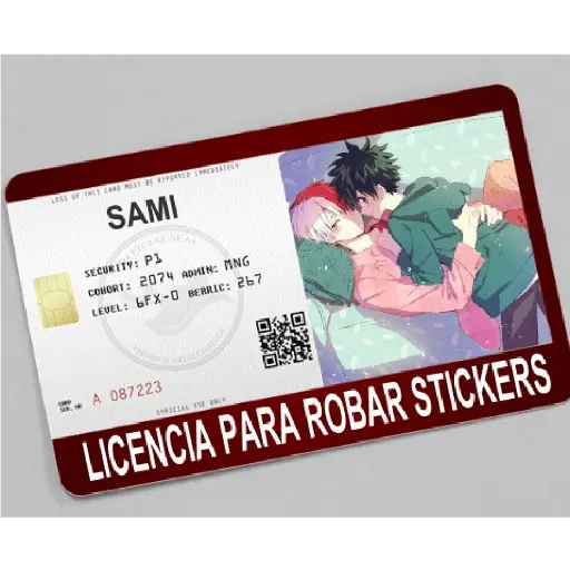 licencia de robar estiker