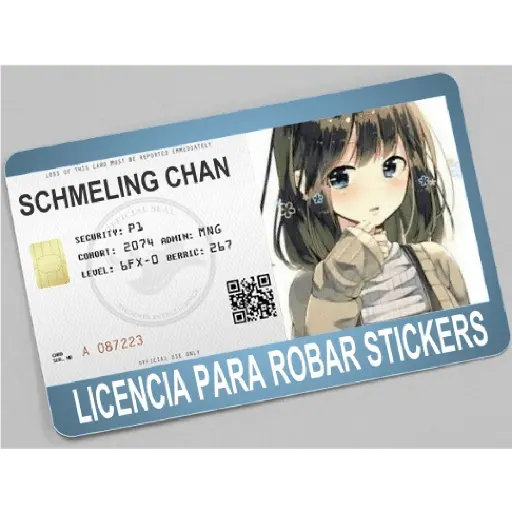 licencia de robar estiker