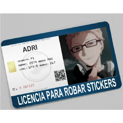 licencia de robar estiker