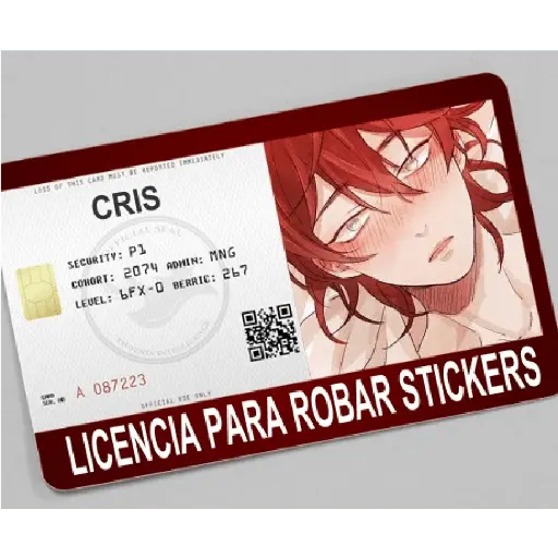 licencia de robar estiker