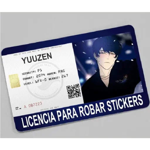 licencia de robar estiker