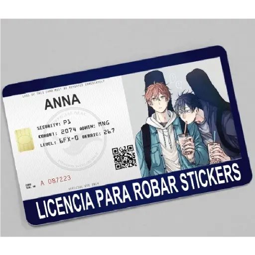 licencia de robar estiker