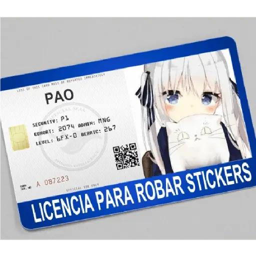 licencia de robar estiker
