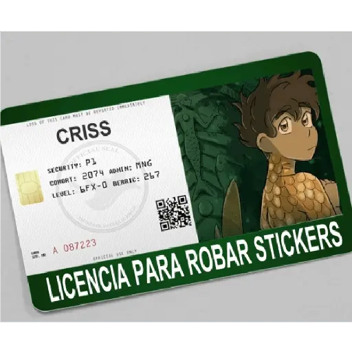licencia de robar estiker