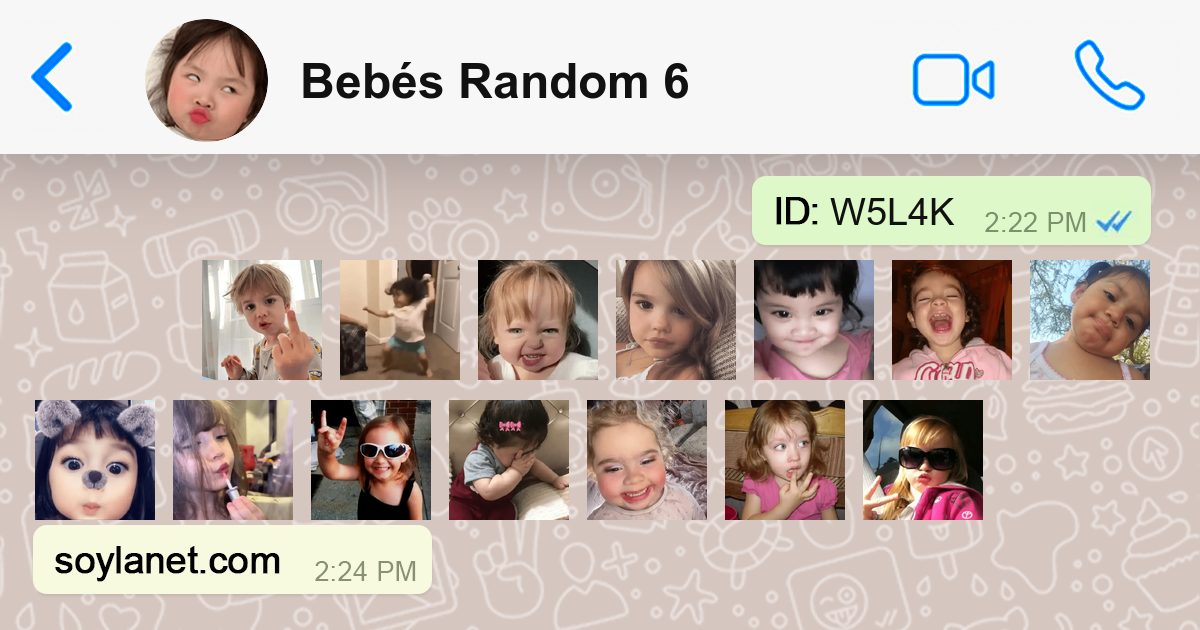 Stickers Bebés Random 6🍡 para WhatsApp y Telegram | SoylaNet
