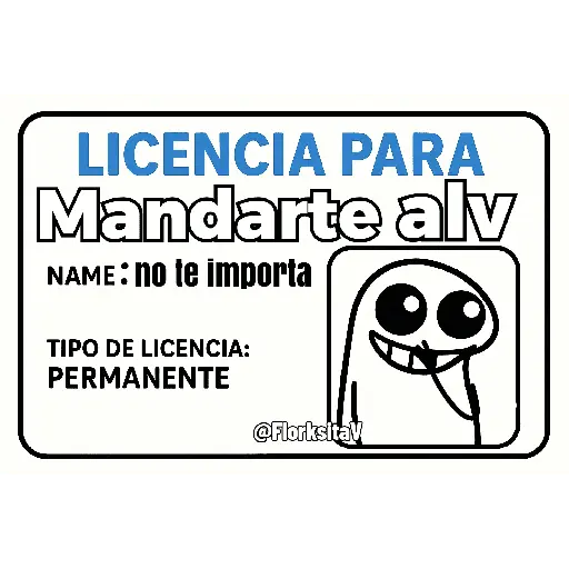 Licencia 😌🗣️😃