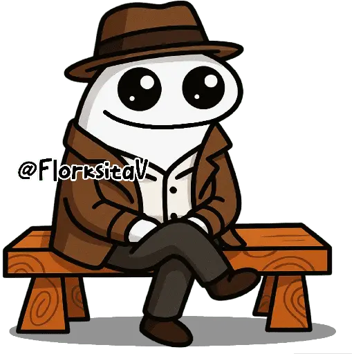 Flork en una banca 🥺✨