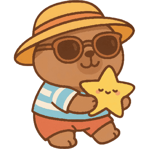 Capibara kawaii de verano 🏖 preview