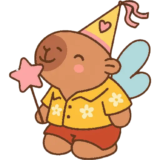 Capibara kawaii de verano 🏖