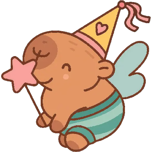 Capibara kawaii de verano 🏖