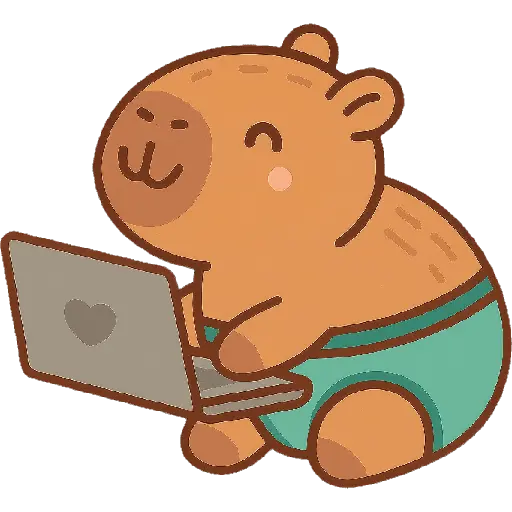Capibara kawaii de verano 🏖