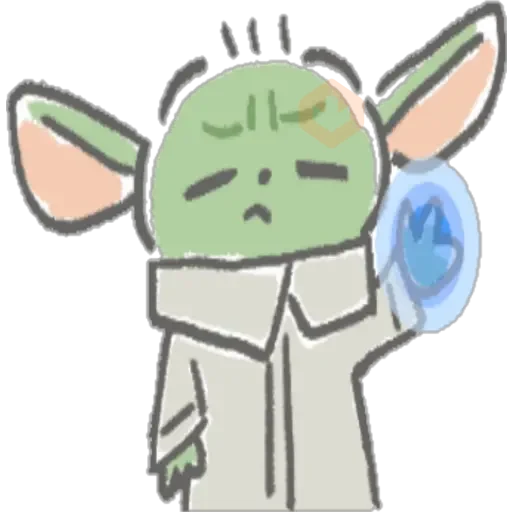 Baby Yoda Kawai sticker 17