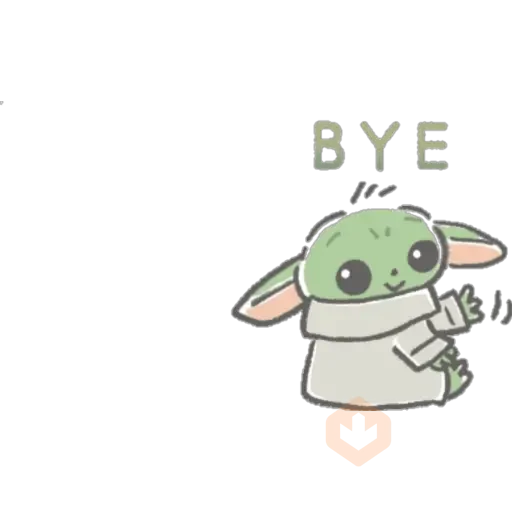 Baby Yoda Kawai sticker 16