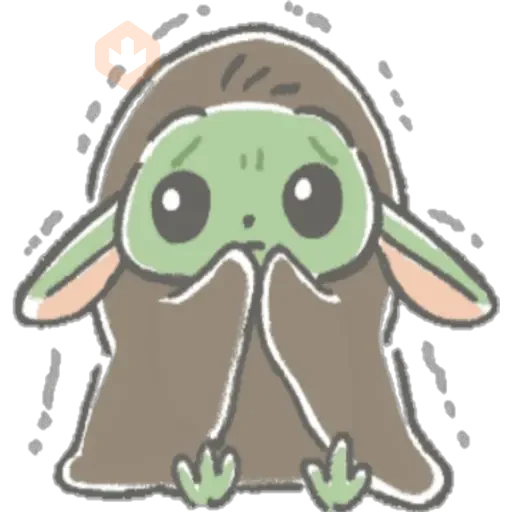 Baby Yoda Kawai sticker 11