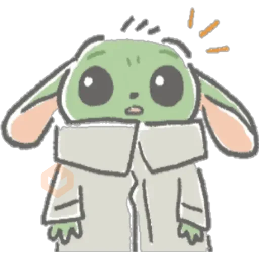 Baby Yoda Kawai sticker 23