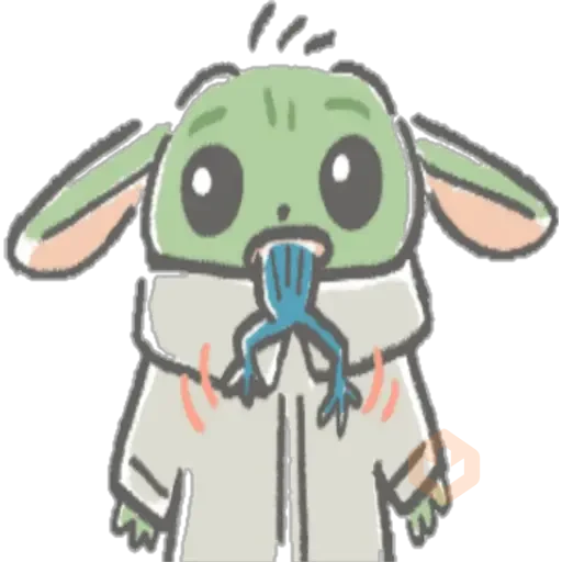 Baby Yoda Kawai sticker 24