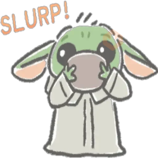 Baby Yoda Kawai sticker 14