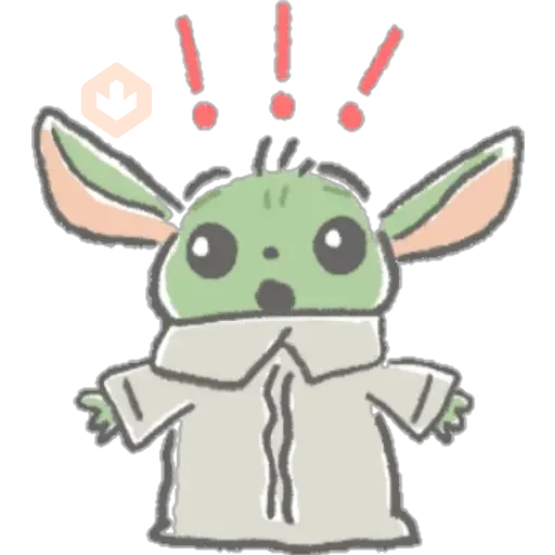 Baby Yoda Kawai sticker 12