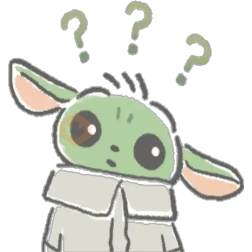 Baby Yoda Kawai sticker 15